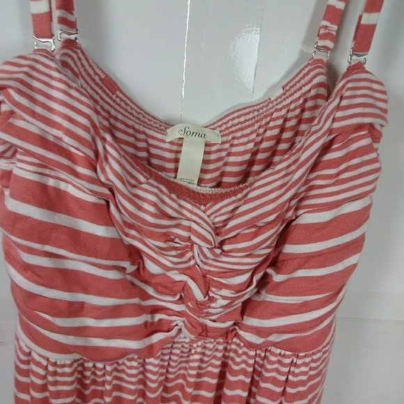 3/$30 Soma Removeable Straps Knotted Stripe Maxi S - Picture 3 of 5
